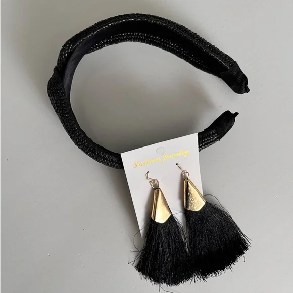 WOVEN HEADBAND & EARRINGS bundle | NWT - Picture 4 of 10
